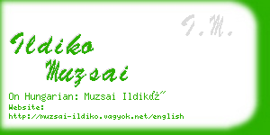 ildiko muzsai business card